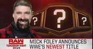 'The Hardcore Legend' will reveal WWE's newest title on the Raw after Money in the Bank.